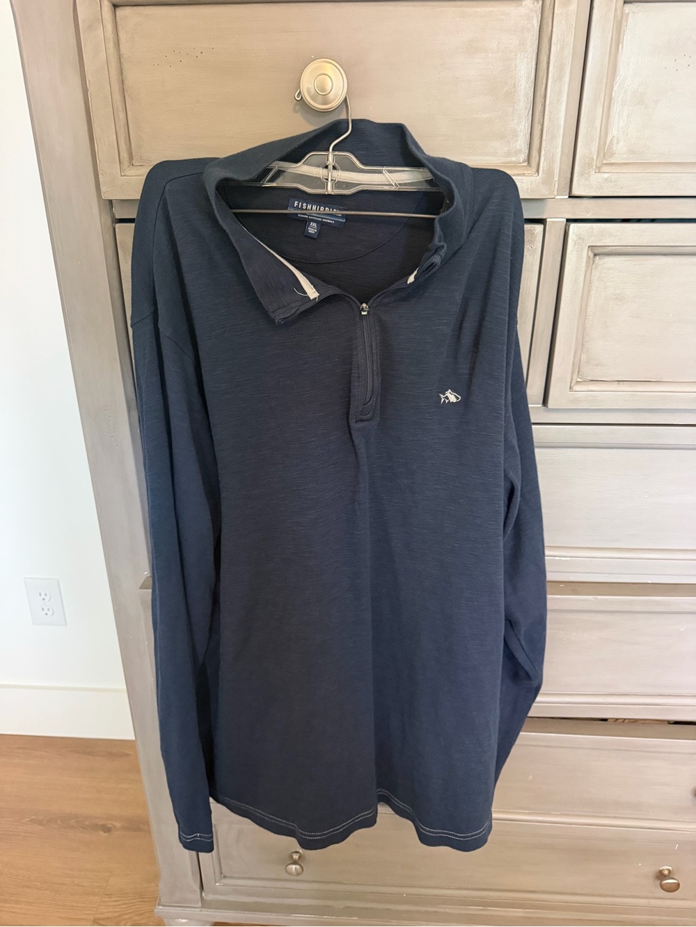 Fish Hippie Men's Navy Quarter-Zip Pullover Shirt